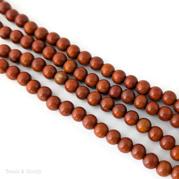 Sibucao Wood Bead Dark Round 8mm (16-Inch Strand)