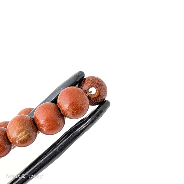 Sibucao Wood Bead Dark Round 8mm (16-Inch Strand)