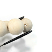 Unfinished Whitewood Round 22mm (16-Inch Strand)