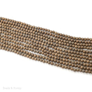 Brown Graywood Bead Round 6-7mm (16-Inch Strand)