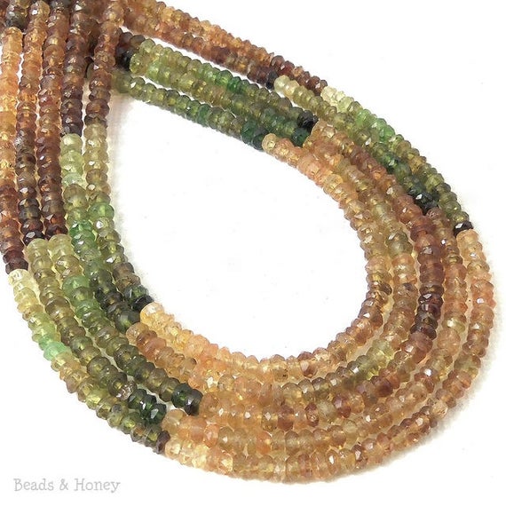 Golden Tourmaline Bead Rondelle Faceted 3mm (13-Inch Strand)