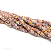 Pecten Shell Bead Multicolored Heishi 6mm (16-Inch Strand)