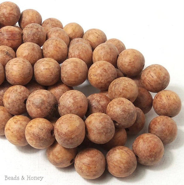 Unfinished Bayong Wood Round 14mm-15mm (16-Inch Strand)