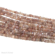 Chocolate Moonstone Bead Rondelle Faceted 3-4mm (13-Inch Strand)