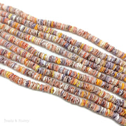 Pecten Shell Bead Multicolored Heishi 6mm (16-Inch Strand)