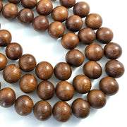 Madre de Cacao Wood Round 20mm (16-Inch Strand)