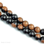 Tiger Ebony Wood Beads Round 19mm-20mm (16-Inch Strand)