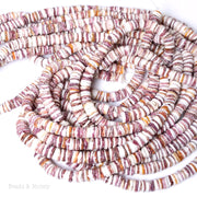 Purple Spiny Oyster Shell Heishi 6-7mm (16-Inch Strand)