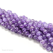 Amethyst Bead Light to Medium Purple Round Faceted 8mm (16-Inch Strand)