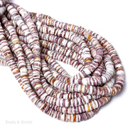 Purple Spiny Oyster Shell Heishi 6-7mm (16-Inch Strand)