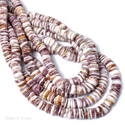 Purple Spiny Oyster Shell Heishi 8mm (16-Inch Strand)Purple Spiny Oyster Shell Heishi 8mm (16-Inch Strand)Purple Spiny Oyster Shell Heishi 8mm (16-Inch Strand)