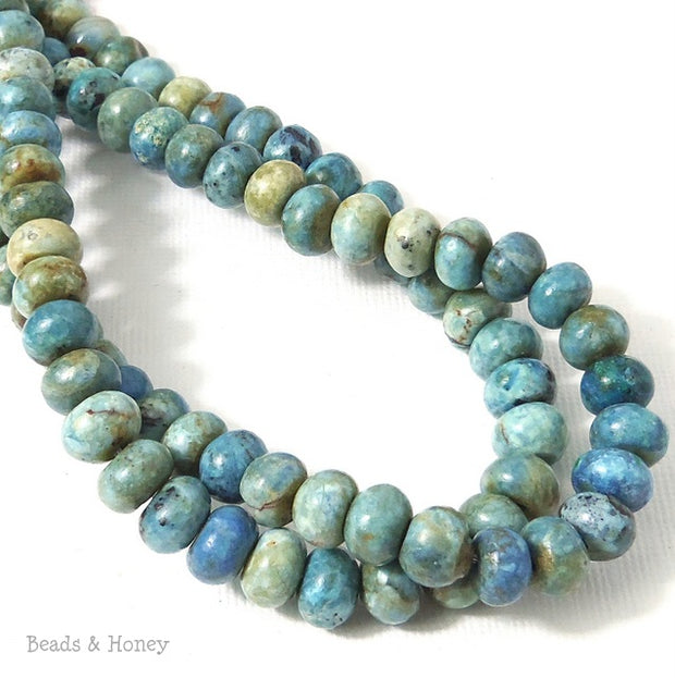 African Blue Opal Bead Rondelle 8mm (16 Inch Strand) 