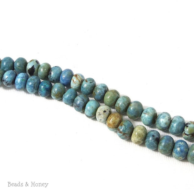 African Blue Opal Bead Rondelle 8mm (16 Inch Strand) 