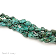 African Turquoise (Jasper) Free Form Nugget 10-12mm (16-Inch Strand)