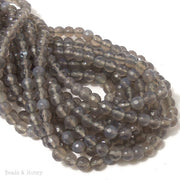 Gray Agate Round Faceted 6mm (Full Strand)