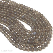 Gray Agate Round Faceted 6mm (Full Strand)