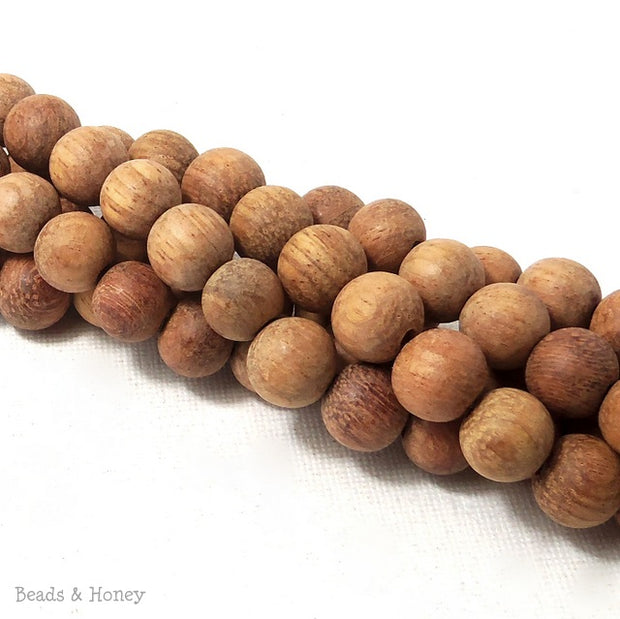 Unfinished Bayong Wood Round 10mm (Full Strand)
