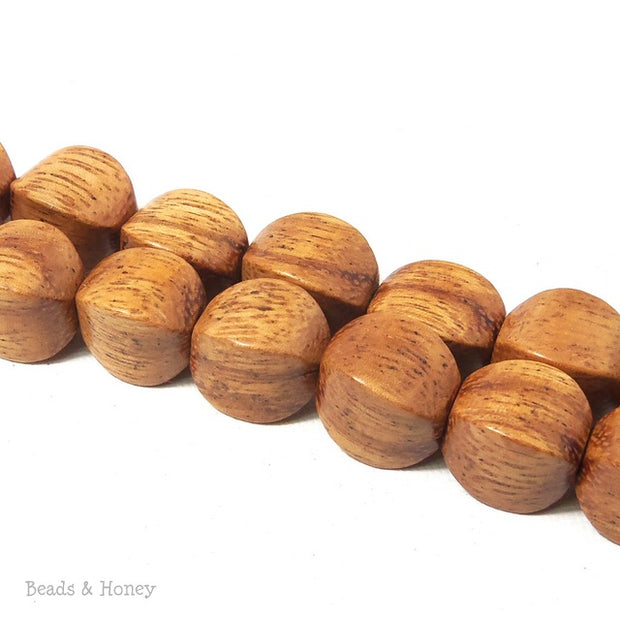 Bayong Wood Bead Cushion 10x14mm (8 Inch Strand)