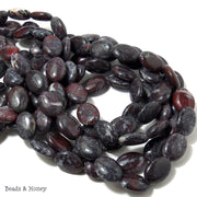 Chinese Bloodstone Oval 13x18mm (Full Strand)