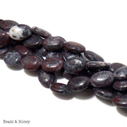Chinese Bloodstone Oval 13x18mm (Full Strand)