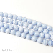 Blue Lace Agate Round 8mm (16 Inch Strand) 