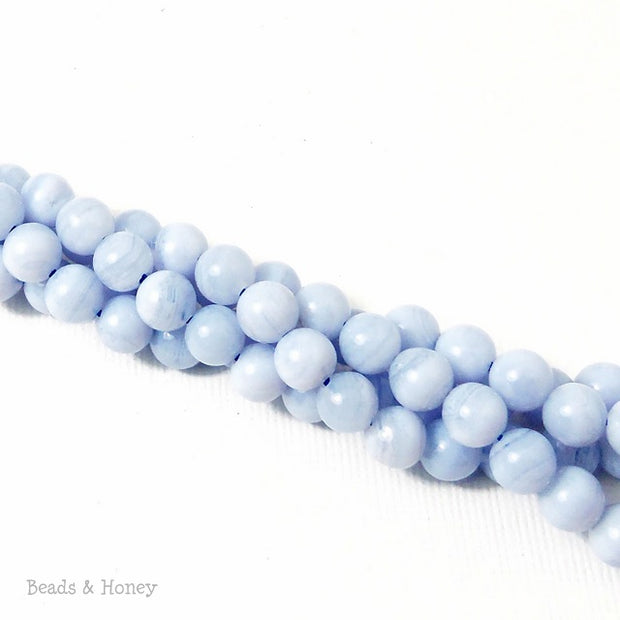 Blue Lace Agate Round 6mm (Full Strand)