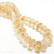 Citrine Rondelle/Wheel Faceted 11mm (Half Strand)