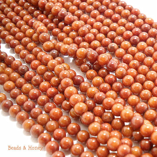 Brown Bamboo Coral Round 3-4mm (Full Strand)