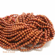 Brown Bamboo Coral Round 3-4mm (Full Strand)