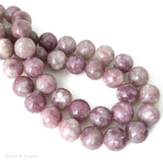 Dakota Stones Pink Lepidolite Bead Round 10mm 15.5-Inch Strand)