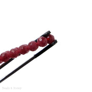 Ruby Dyed Jade Round Faceted 6mm (Full Strand)