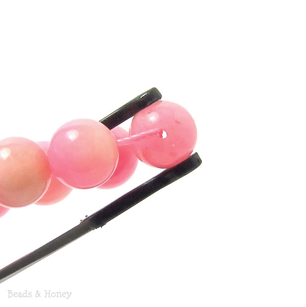 Pink Candy Jade Round Smooth 10mm (Full Strand)