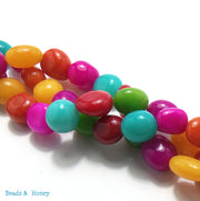 Rainbow Dyed Jade Nugget Smooth 14x18mm (Full Strand)