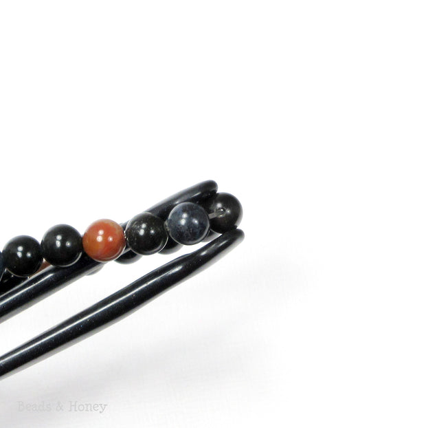 Montana Agate Beads (Dark/Opaque) Round 6mm (16-Inch Strand)