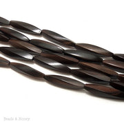 Ebony Wood Long Twist 6x30mm (Half Strand)