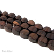 Ebony Wood Cushion 10x14mm (8 Inch Strand)