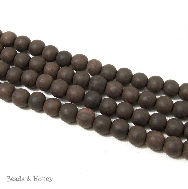 Unfinished Ebony Wood Beads Round 8mm (16 Inch Strand) 