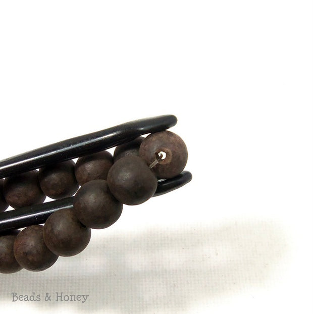 Unfinished Ebony Wood Beads Round 8mm (16 Inch Strand) 