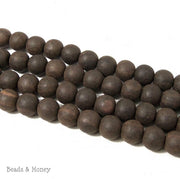 Unfinished Ebony Wood Beads Round 10mm  (16 Inch Strand)   