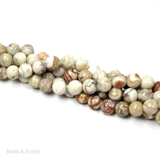 Mexican Crazy Lace Agate Bead Round 8mm (15-Inch Strand)