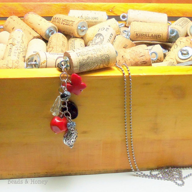 Wine Cork with Ring Attachments 1.5-2in (5pcs)