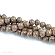 Brown Graywood Bead Round 12mm (16-Inch Strand)