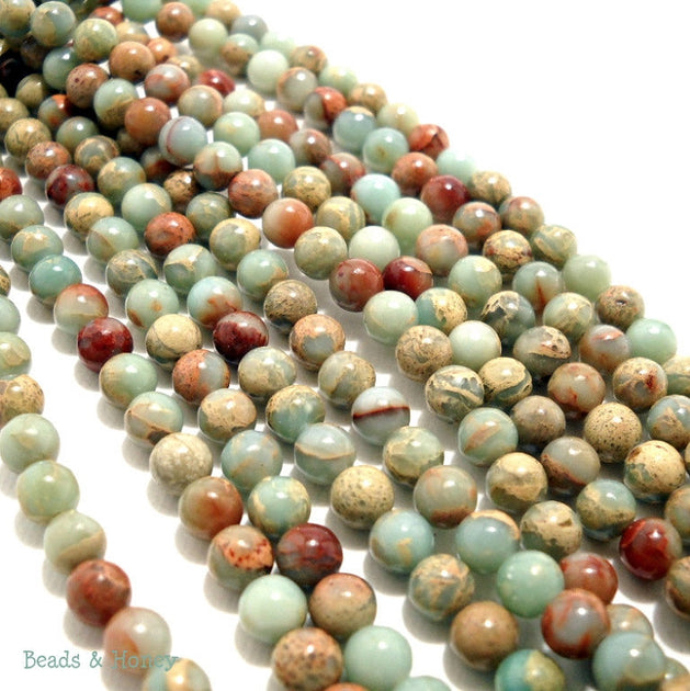 Impression Stone/Aqua Terra Jasper Round 6mm – Beads and Honey