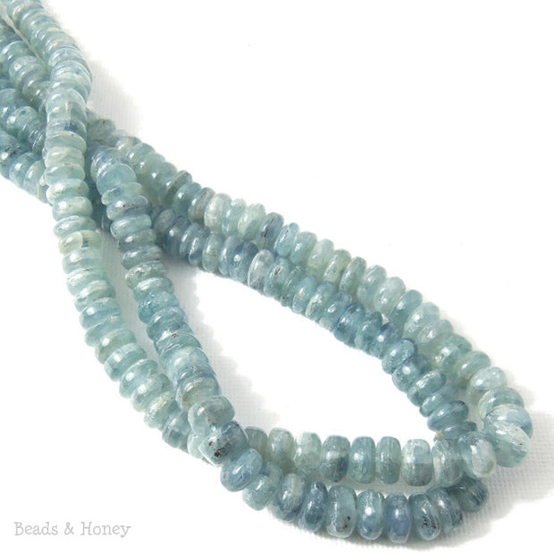 Kyanite Gemstone Bead Rondelle 7-8mm (16 Inch Strand)