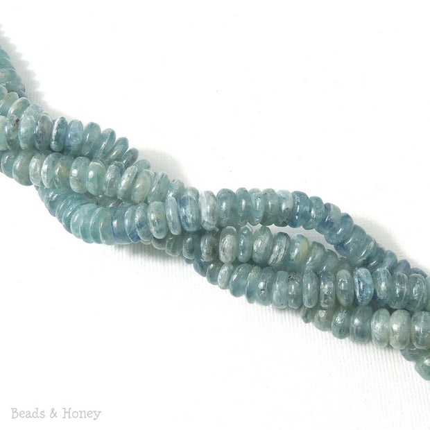 Kyanite Gemstone Bead Rondelle 7-8mm (16 Inch Strand)