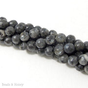 Larvikite Bead Round Faceted 8mm (15 Inch Strand) 