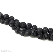 Lava Rock Stone Bead Round 8mm (15.5 Inch Strand) 