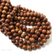 Madre de Cacao Wood Round 10mm (Full Strand)