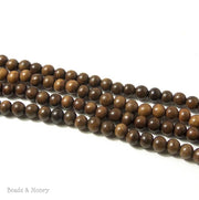 Magkuno Wood Gray-Brown Round 6-7mm (16 Inch Strand)