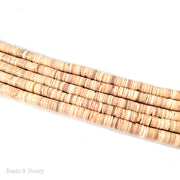 Melo Shell Heishi Beads 4-5mm (16-Inch or 24-Inch Strand)